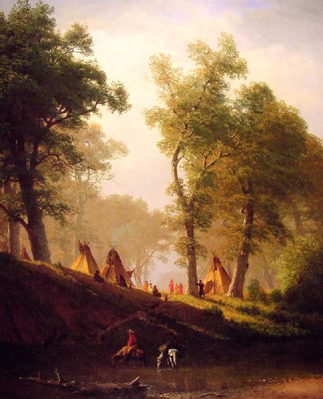 Albert Bierstadt The Wolf River Sweden oil painting art